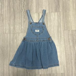 Osh Kosh Denim Heart Jumper Dress (5T)
